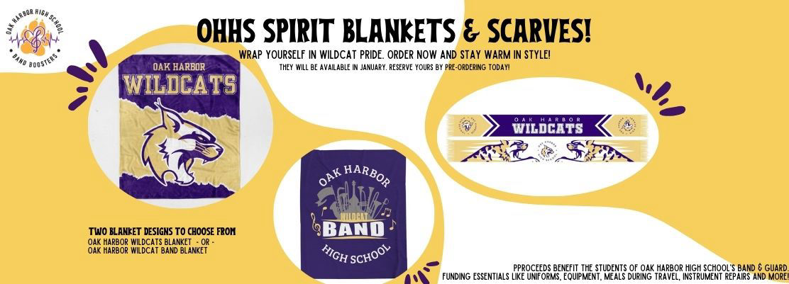 OHHS Wildcat Blanket and Scarf