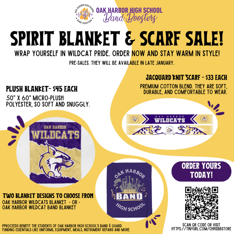 Oak Harbor Wildcat Blankets & Scarves